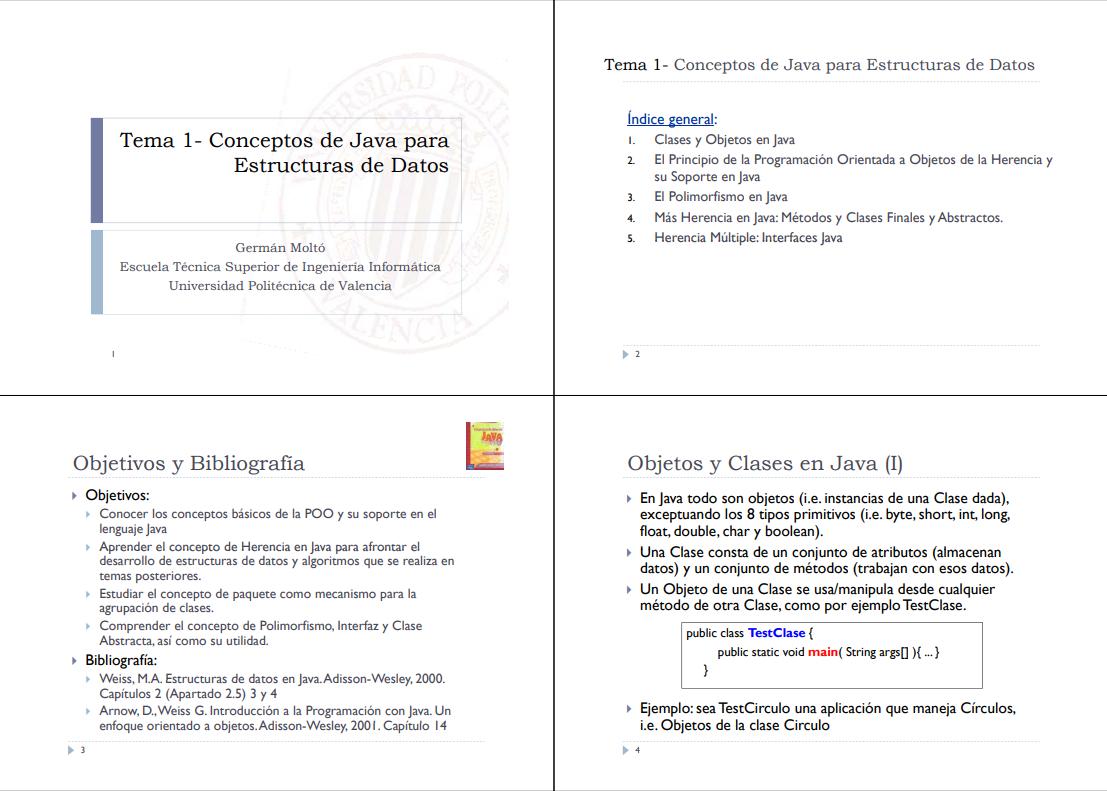 Imágen de pdf Tema 1- Conceptos de Java para Estructuras de Datos