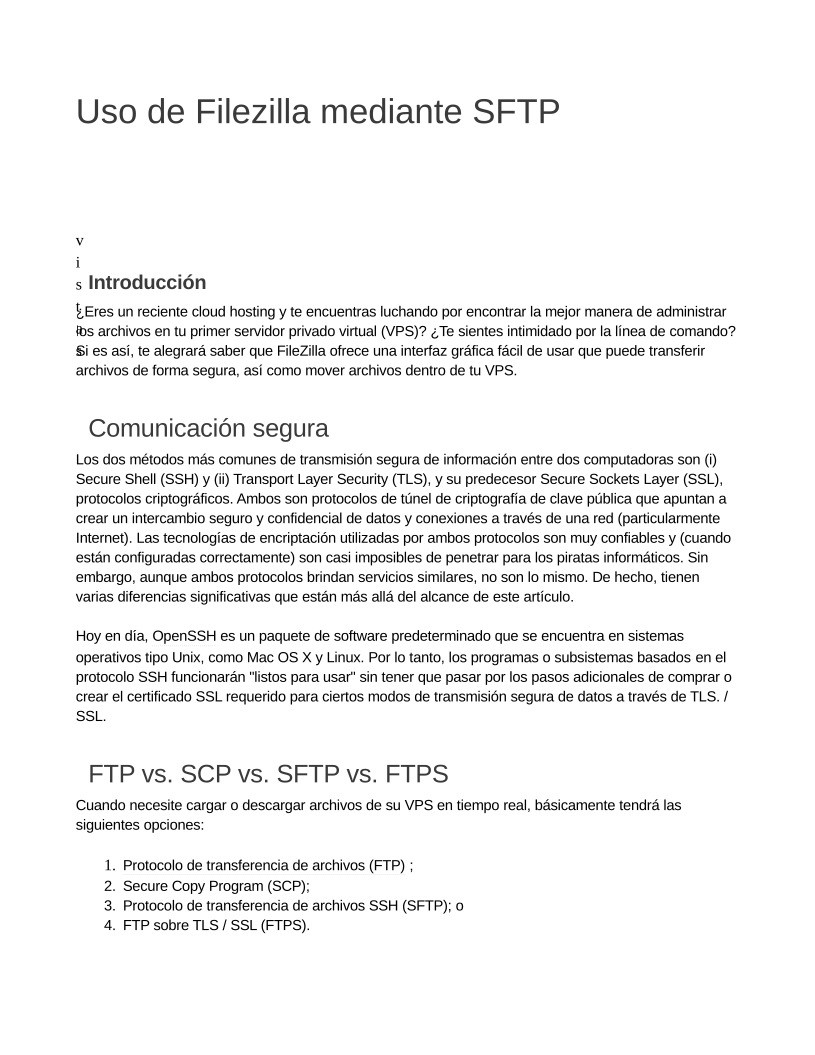 Imágen de pdf Uso de Filezilla mediante SFTP