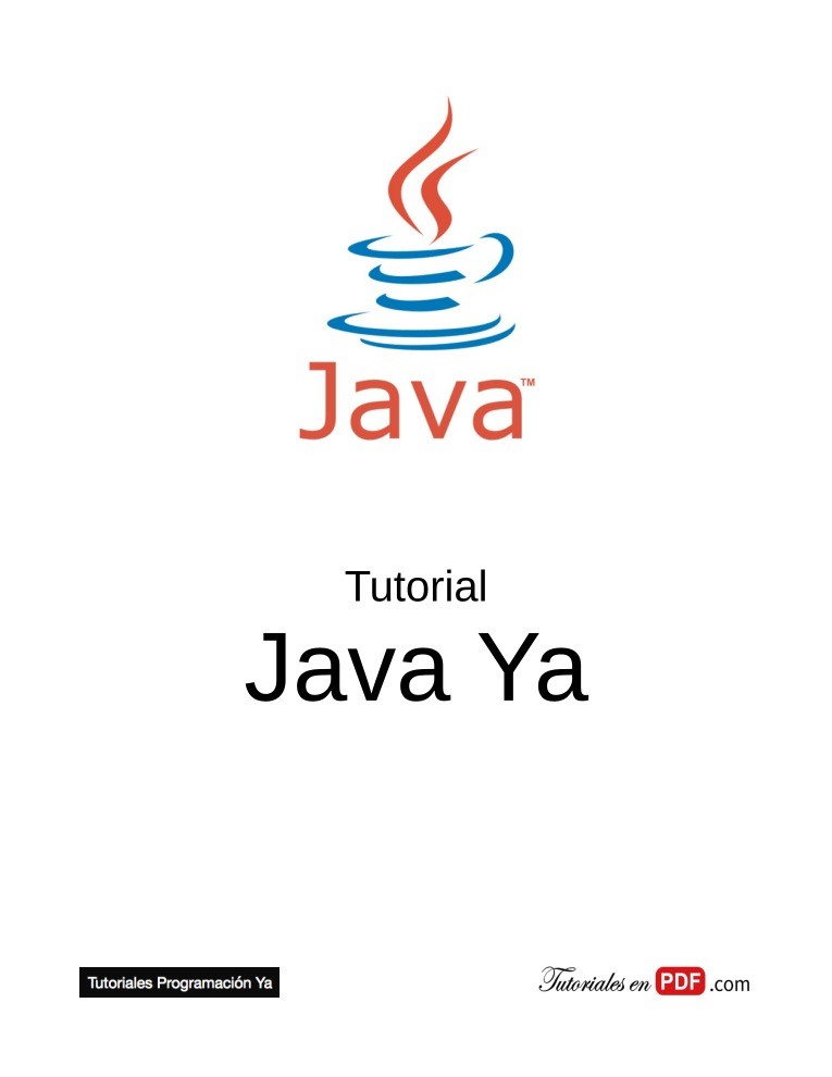 Imágen de pdf Tutorial Java Ya