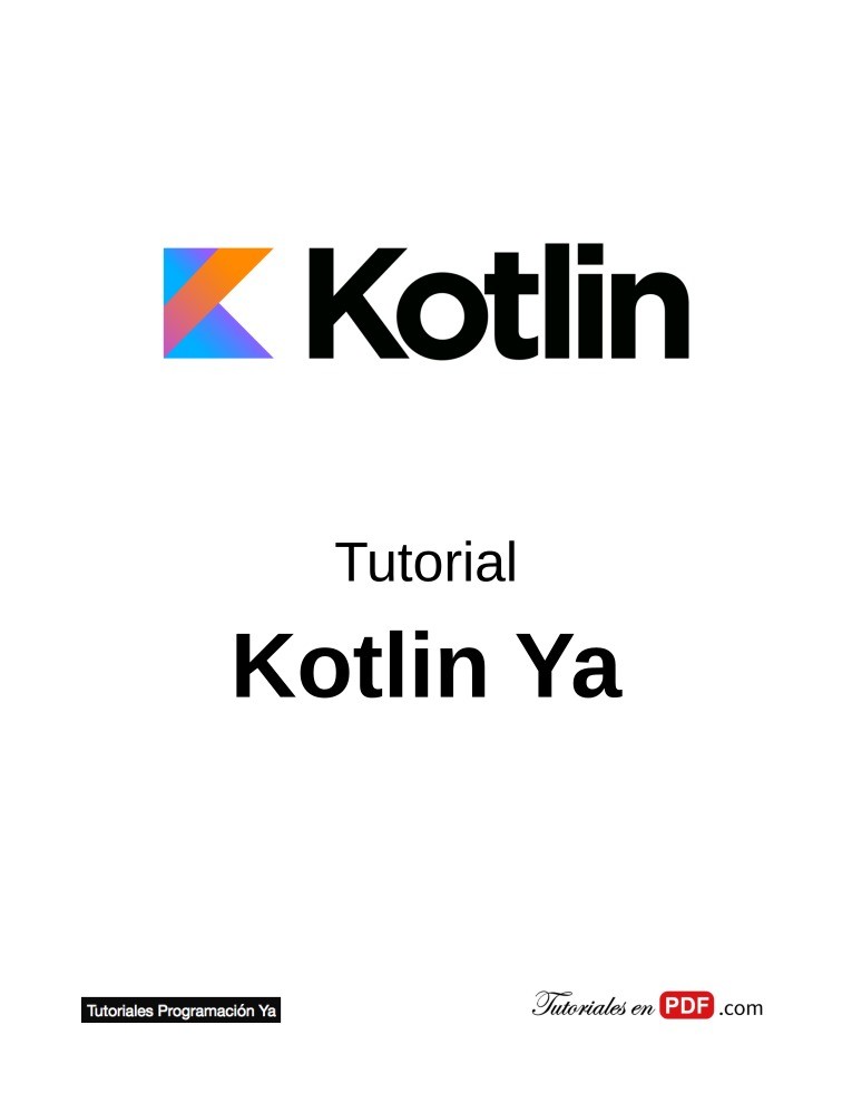 Imágen de pdf Tutorial Kotlin Ya