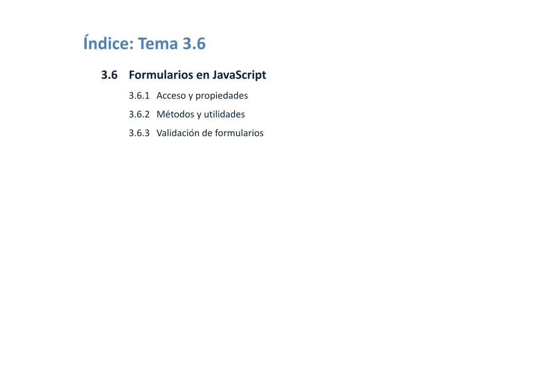Imágen de pdf Tema 3.6 - Formularios en JavaScript