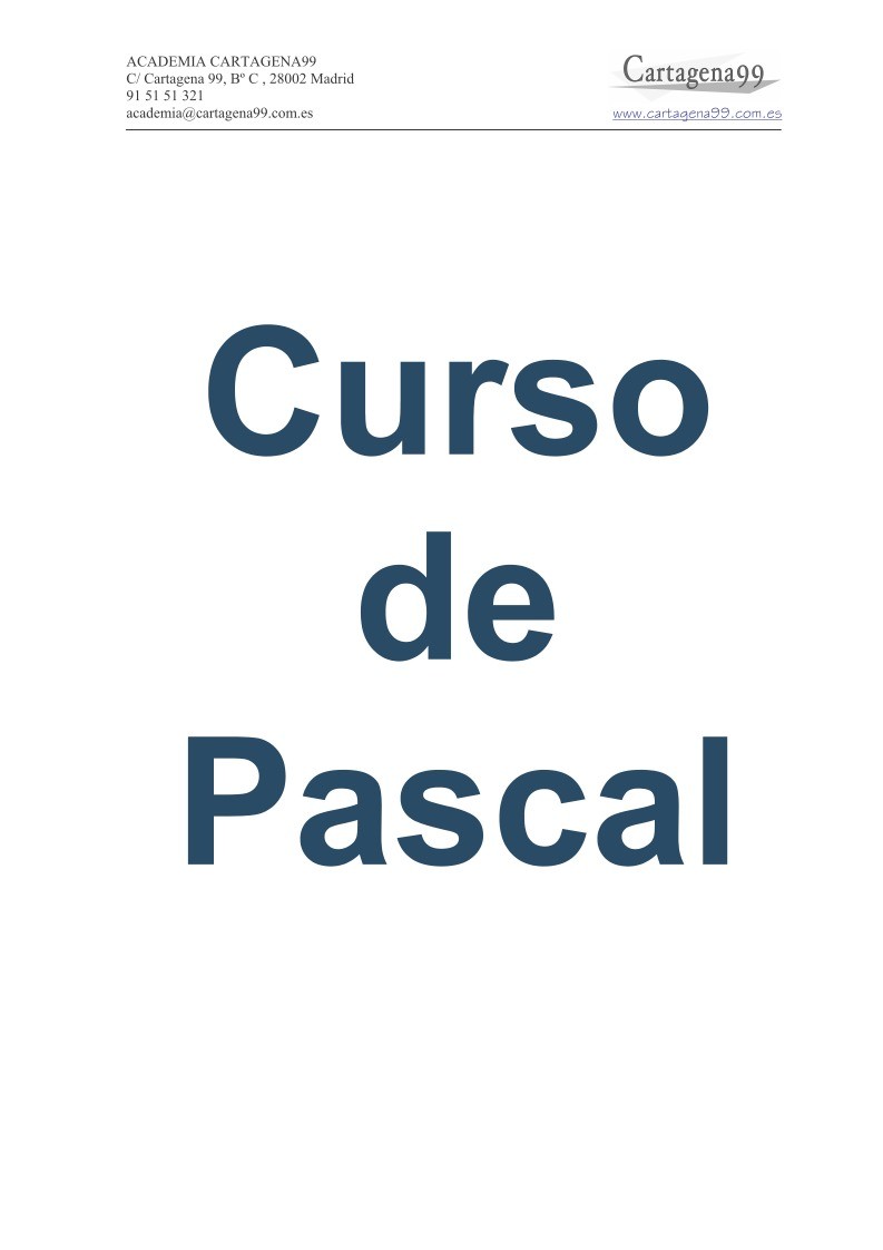 PDF de programación - Curso de Pascal