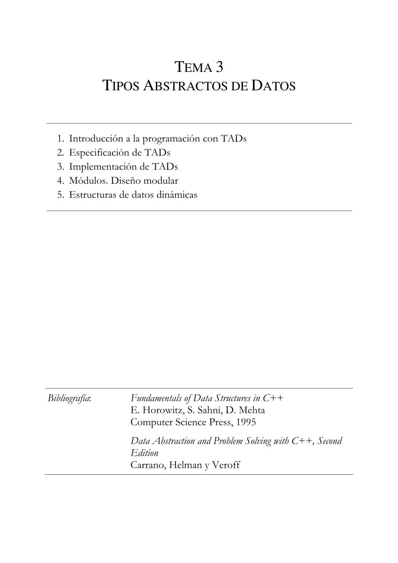 Imágen de pdf Tema 3 - Tipos abstractos de datos