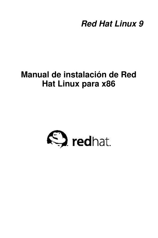 Imágen de pdf Manual de instalación de Red Hat Linux 9 para x86
