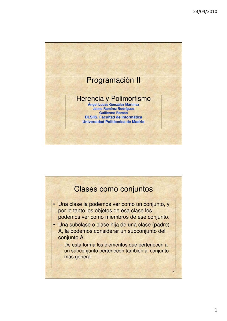 Imágen de pdf Programación II - Herencia y Polimorfismo
