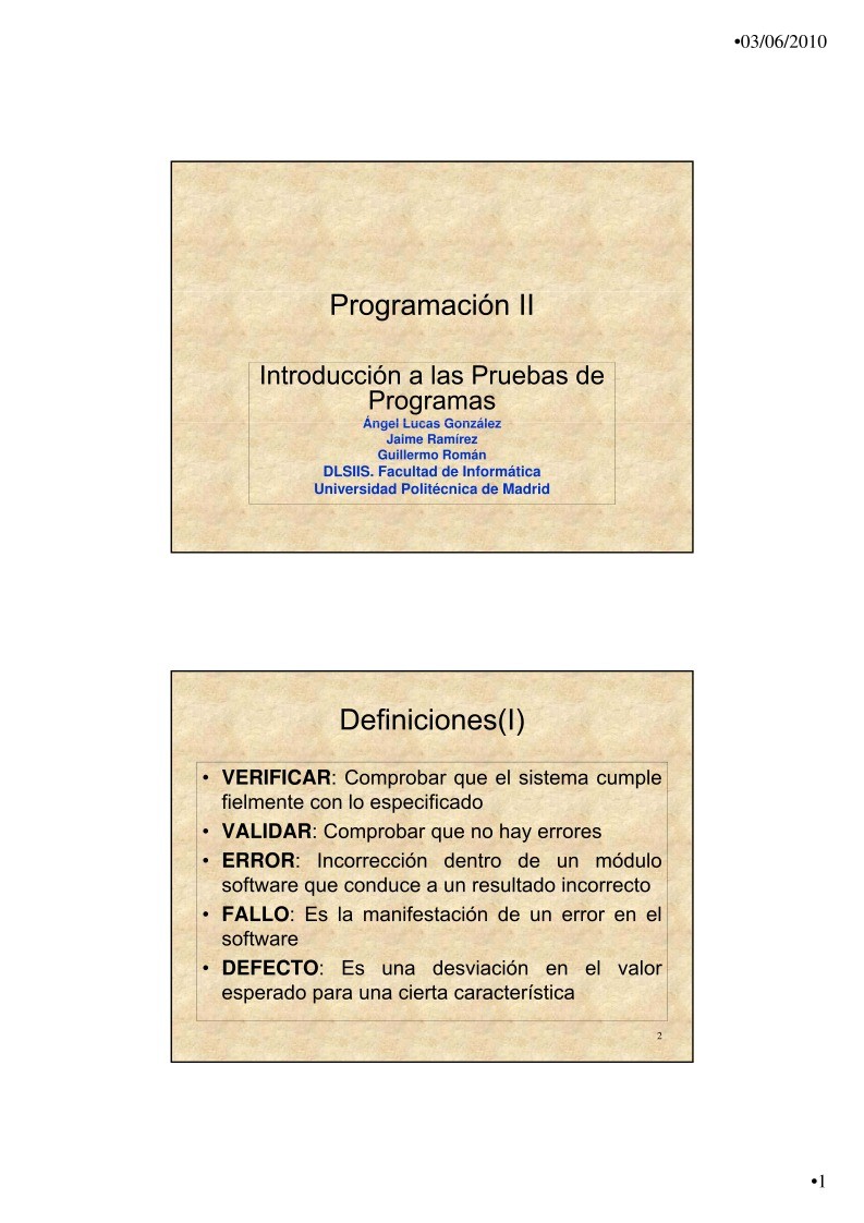 Imágen de pdf Programación II Introducción a las Pruebas de Programas
