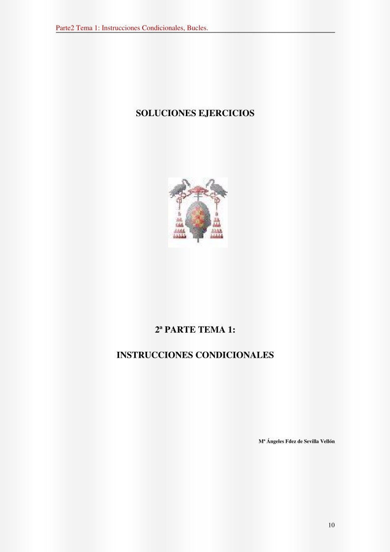 Imágen de pdf Instrucciones Condicionales - Tema 1 - 2 Parte