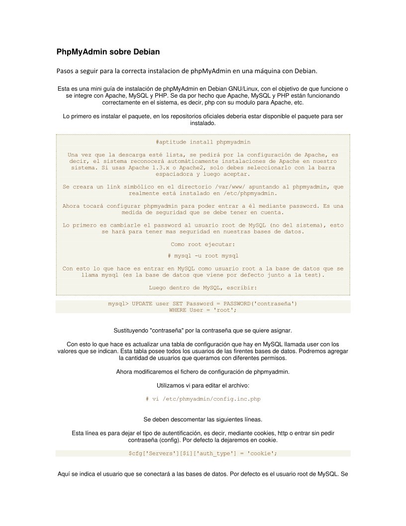 Imágen de pdf PhpMyAdmin sobre Debian