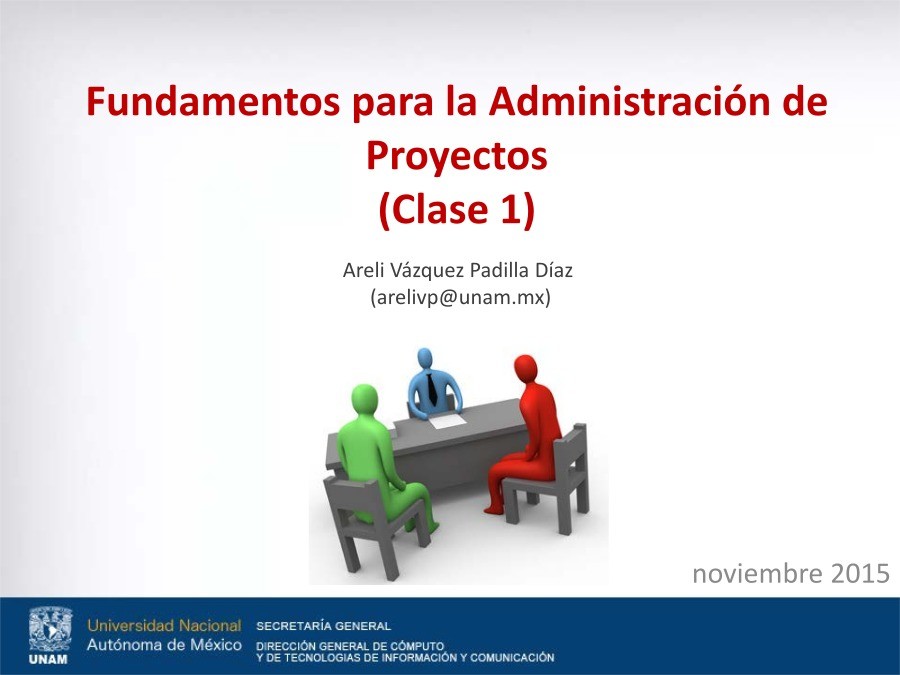 Imágen de pdf Fundamentos para la Administración de Proyectos (Clase 1)