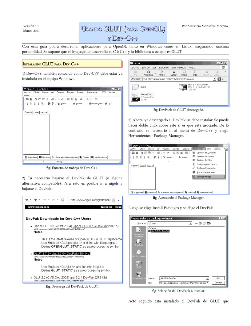 Imágen de pdf Usando GLUT para OpenGL en Dev-C++