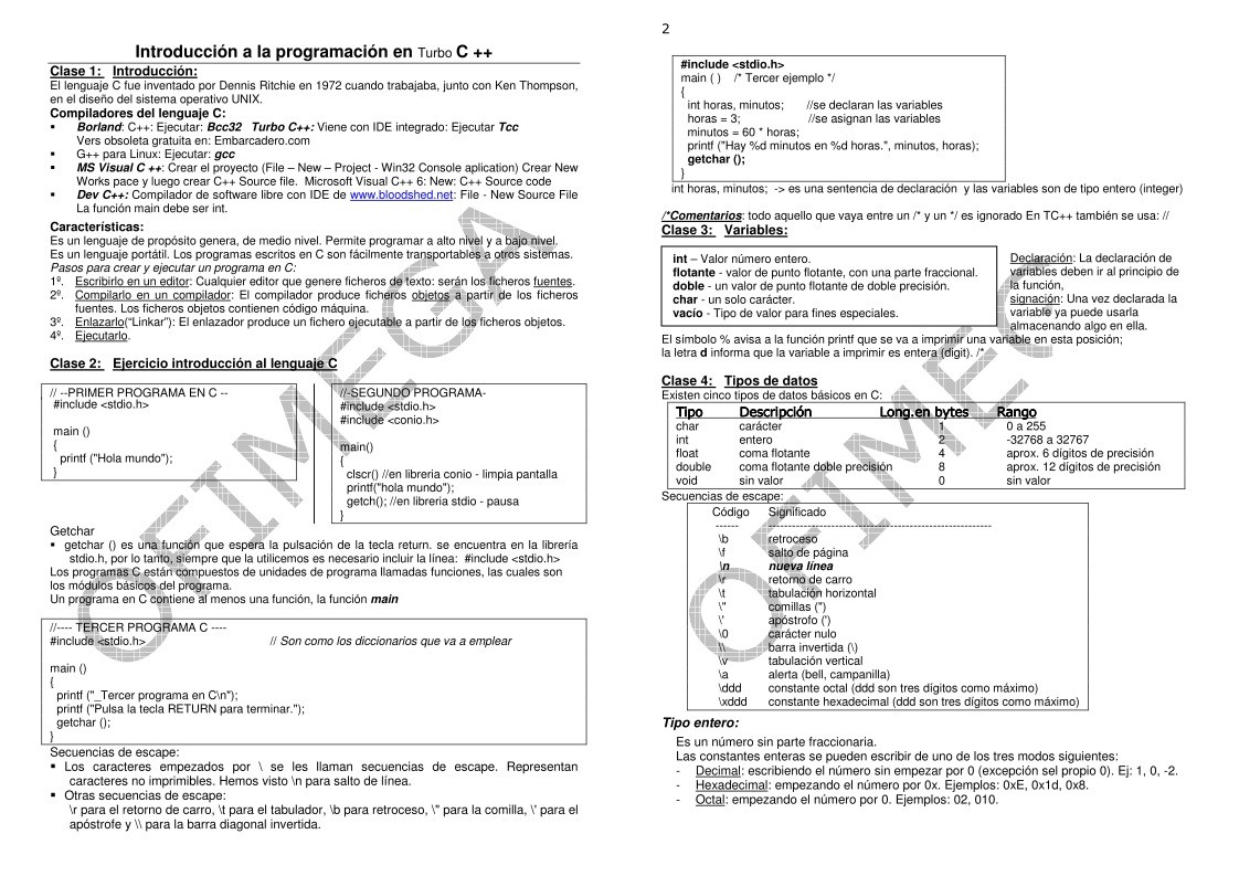 Imágen de pdf Introducción a la programación en Turbo C ++