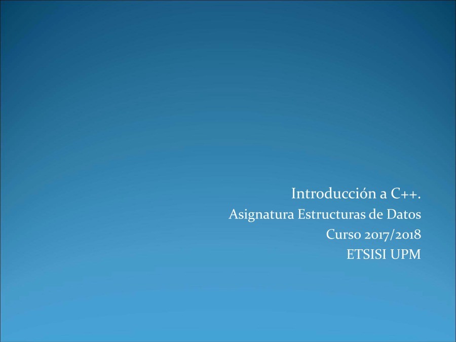 Imágen de pdf Tema 1. Introducción a C++