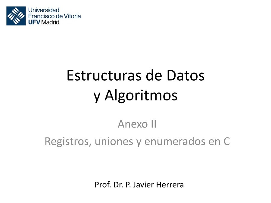 Imágen de pdf Anexo II Registros, uniones y enumerados en C - Estructuras de Datos y Algoritmos