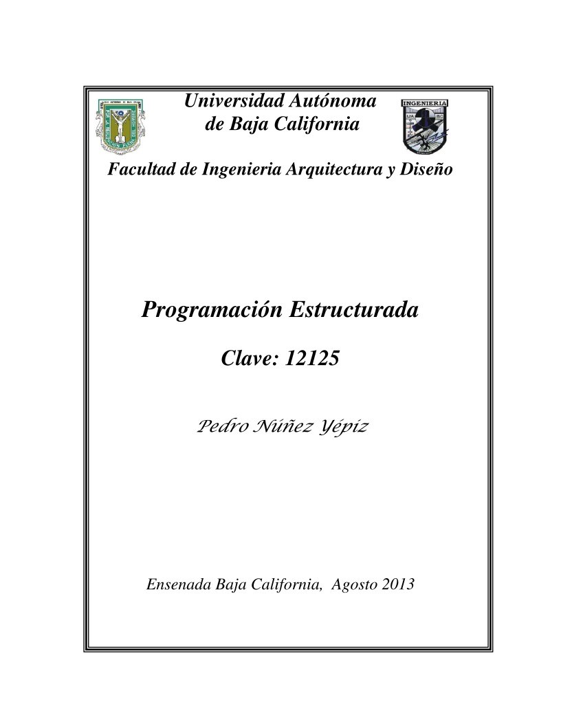 Imágen de pdf Programación Estructurada