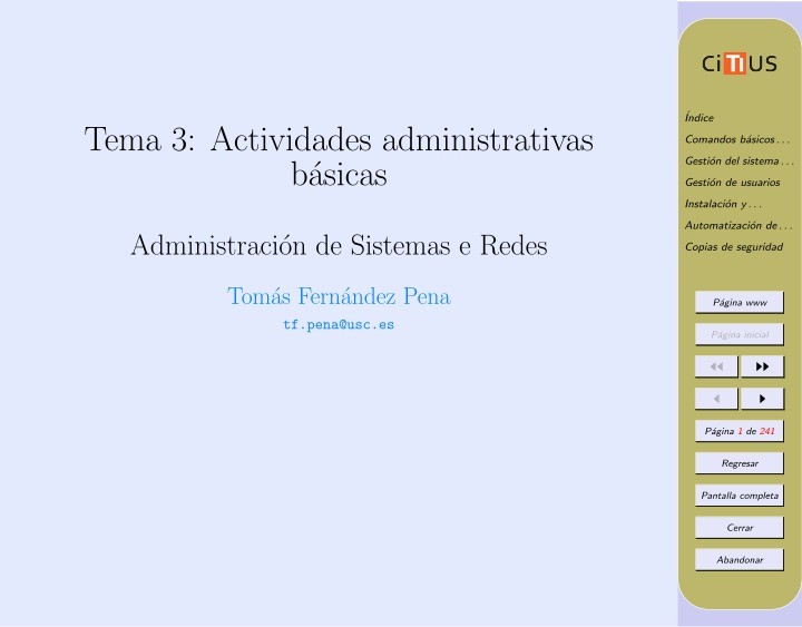 Imágen de pdf Tema 3: Actividades administrativas básicas - Administración de Sistemas e Redes