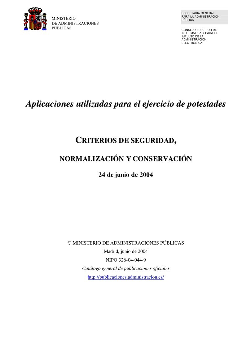 Imágen de pdf Criterios de seguridad, Normalización y conservación