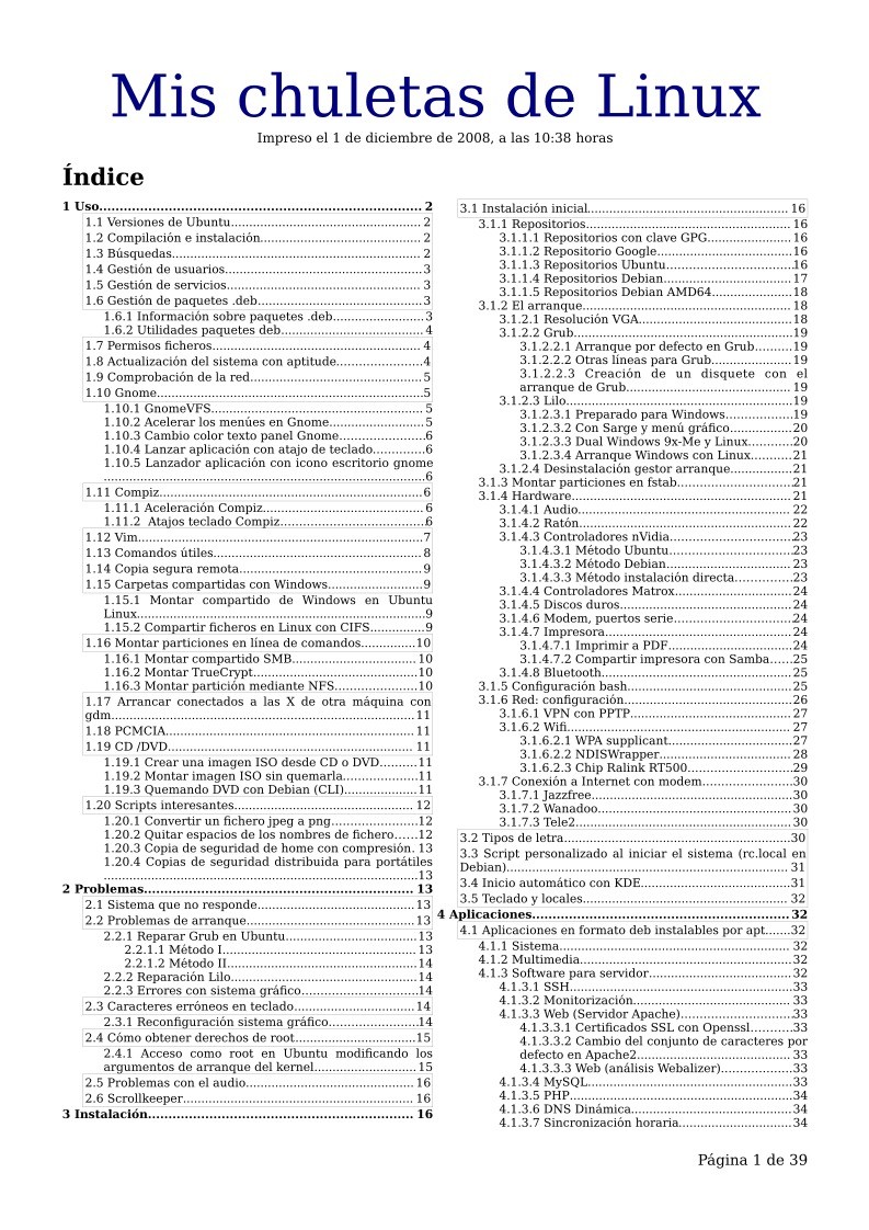 Imágen de pdf Mis chuletas de Linux