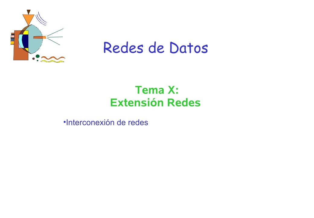 Imágen de pdf Tema X: Extensión Redes - Redes de Datos