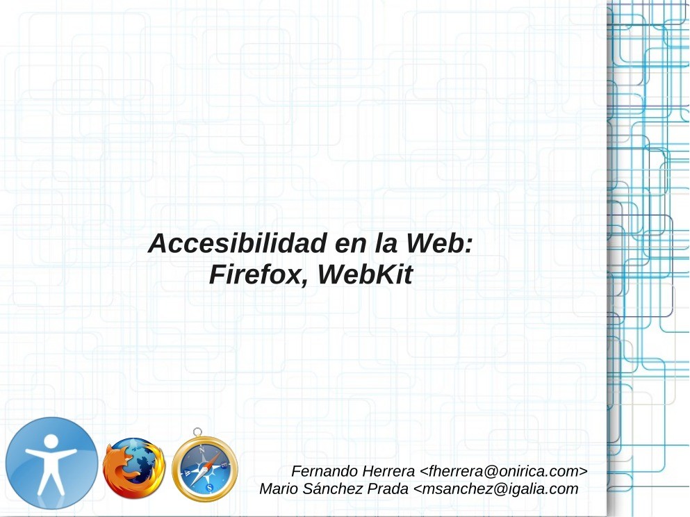 Imágen de pdf Accesibilidad en la Web: Firefox, WebKit