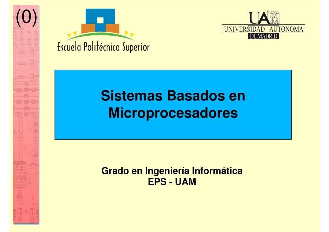 Imágen de pdf Sistemas Basados en Microprocesadores