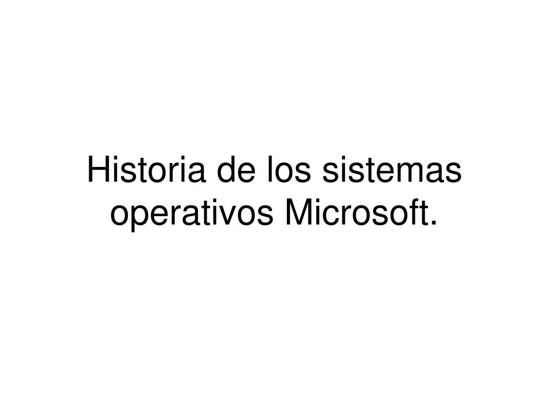 Imágen de pdf Historia de los sistemas operativos Microsoft