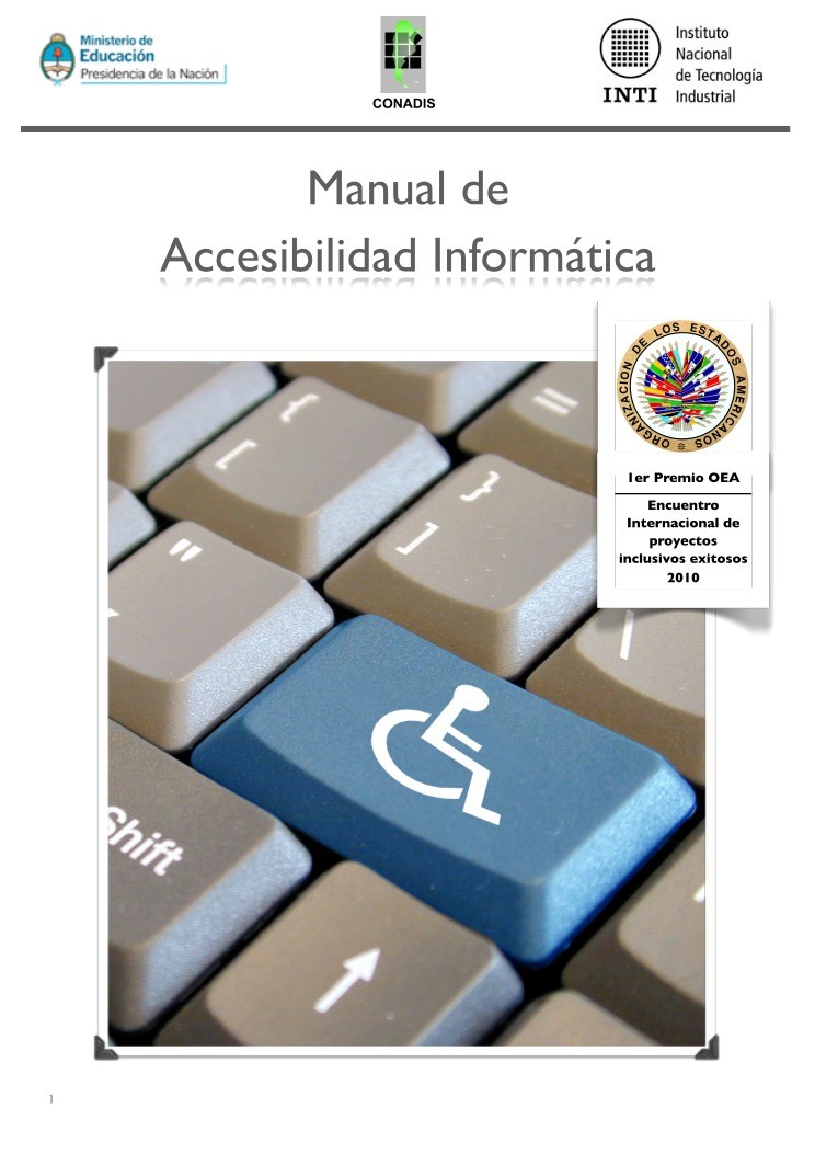 Imágen de pdf Manual de Accesibilidad Informática web