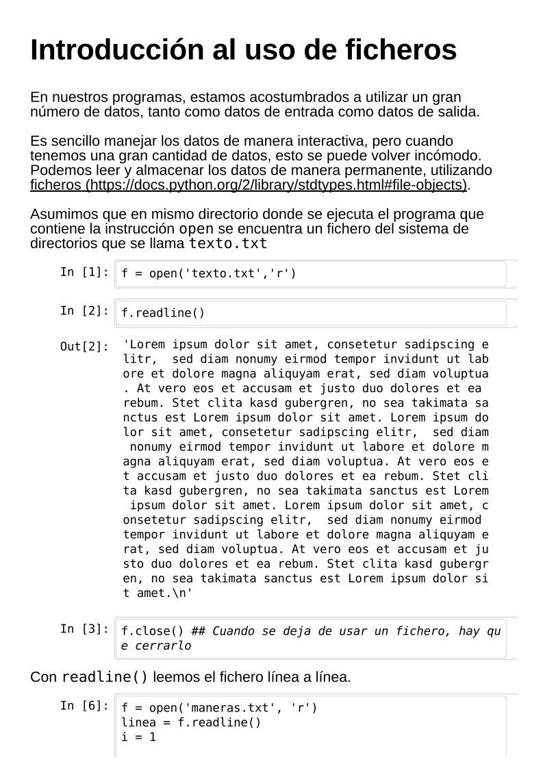 Imágen de pdf Introducción al uso de ficheros