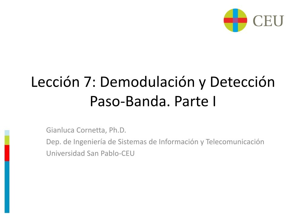 Imágen de pdf Lección 7: Demodulación y Detección Paso-Banda. Parte I
