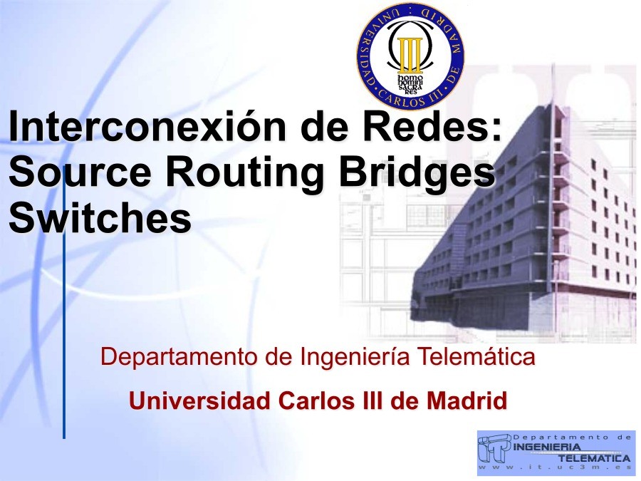 Imágen de pdf Interconexión de Redes: Source Routing Bridges Switches