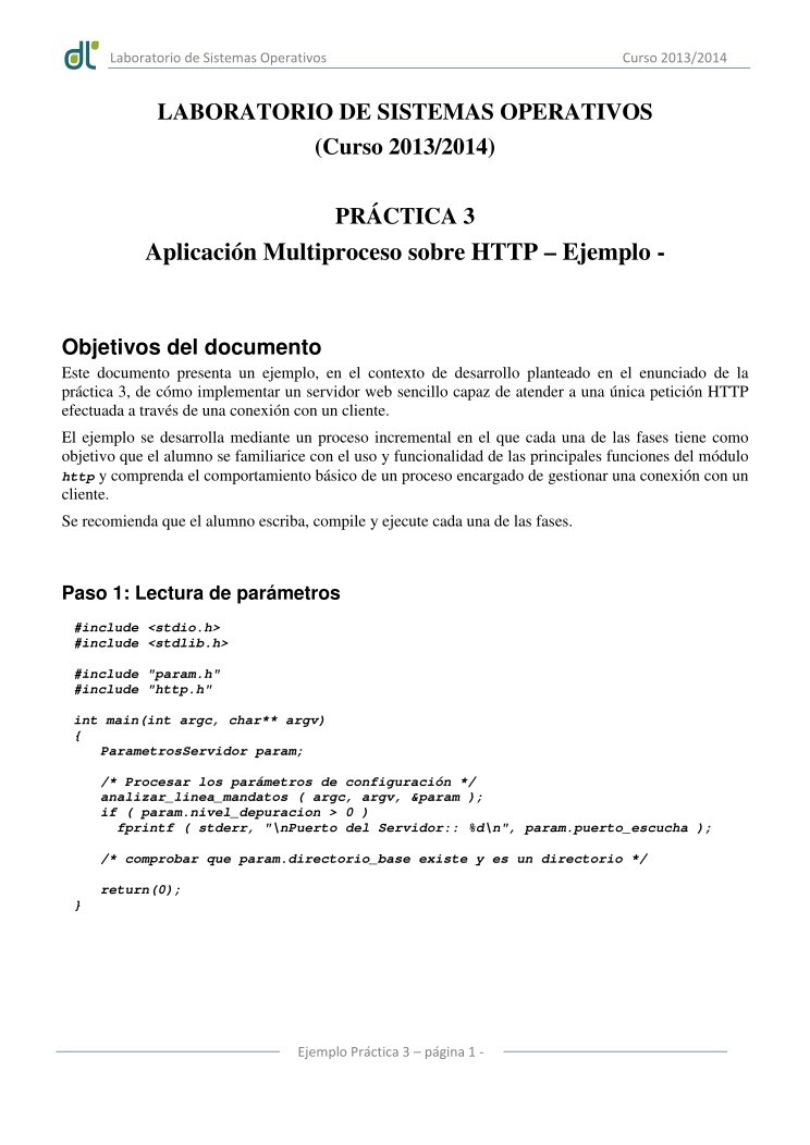 Imágen de pdf Aplicación Multiproceso sobre HTTP - Ejemplo