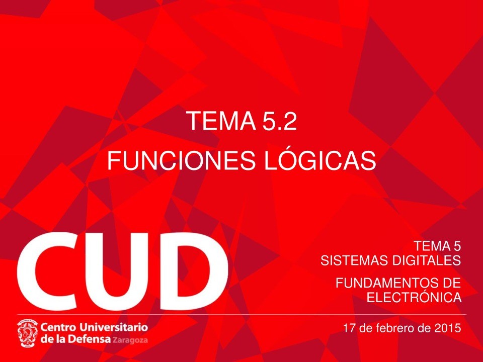 Imágen de pdf Tema 5.2 - Funciones lógicas