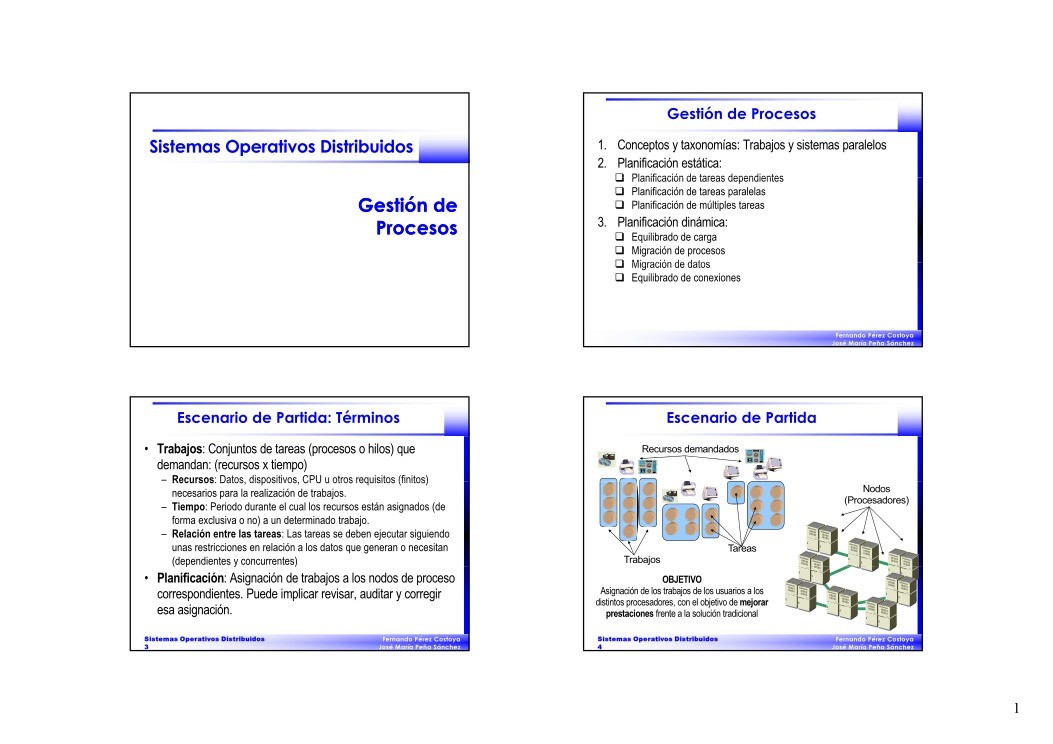 Imágen de pdf Gestión de Procesos - Sistemas Operativos Distribuidos