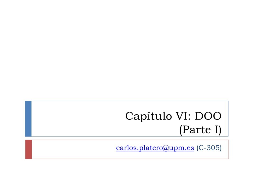 Imágen de pdf Capítulo VI: DOO (Parte I)