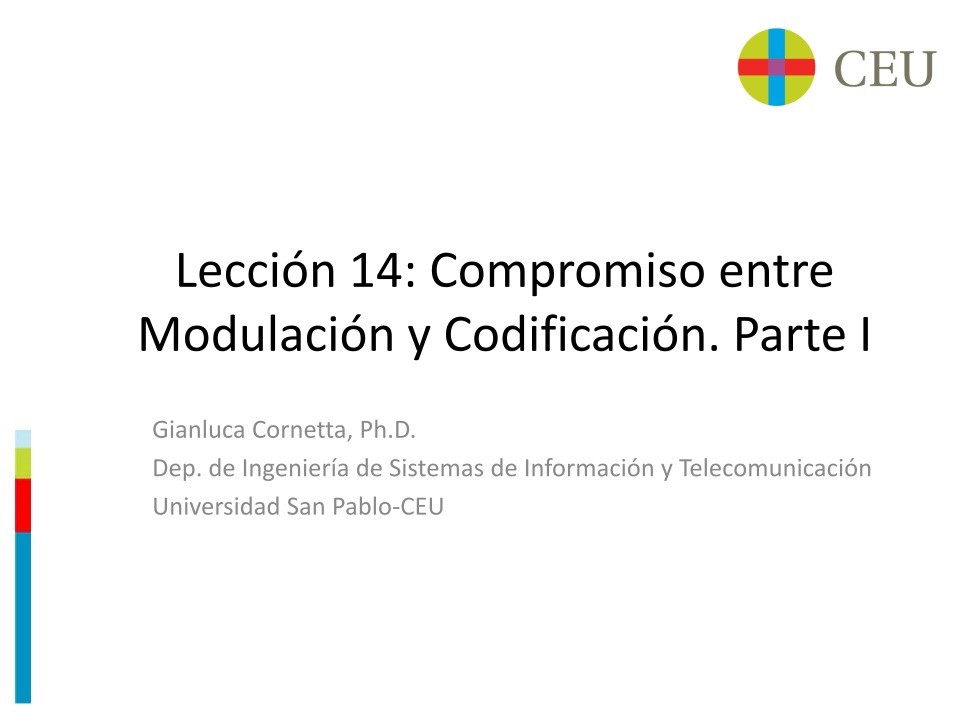Imágen de pdf Lección 14: Compromiso entre Modulación y Codificación. Parte I