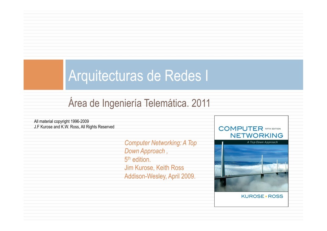 Imágen de pdf Arquitectura de Redes I