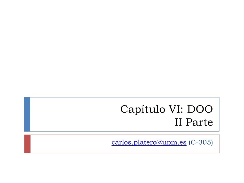 Imágen de pdf Capítulo VI: DOO - II Parte