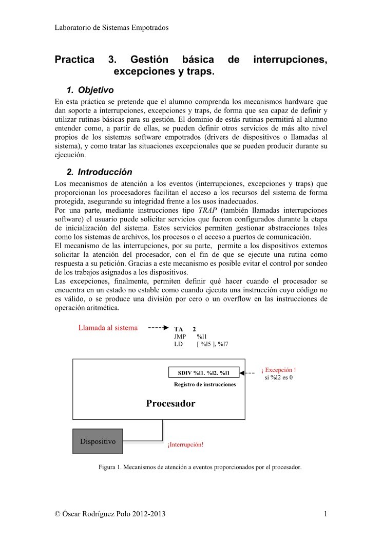 Imágen de pdf Practica 3. Gestión básica de excepciones y traps