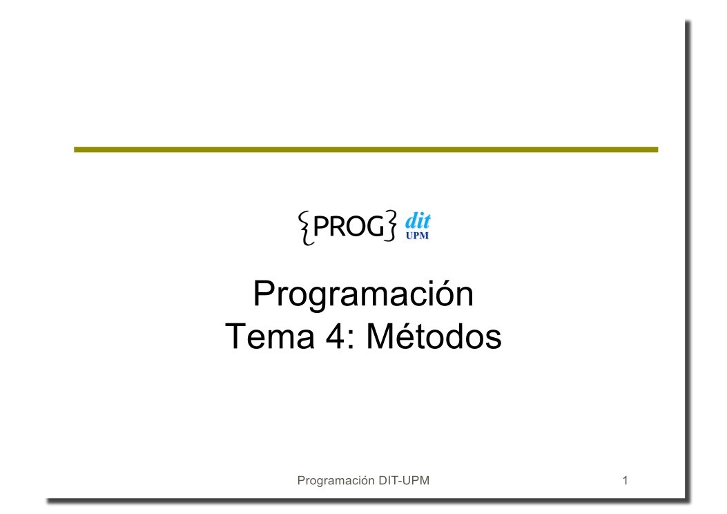 Imágen de pdf Tema 4: Métodos