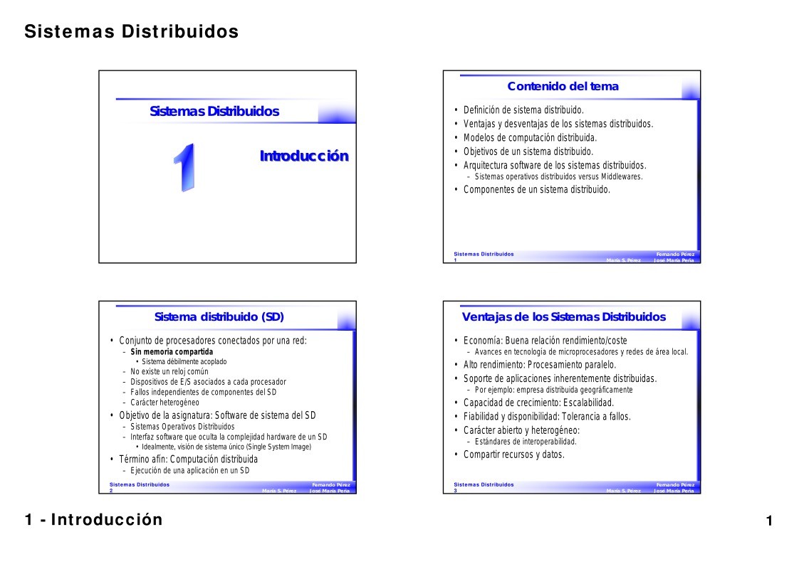 Imágen de pdf 1. Introducción - Sistemas Distribuidos