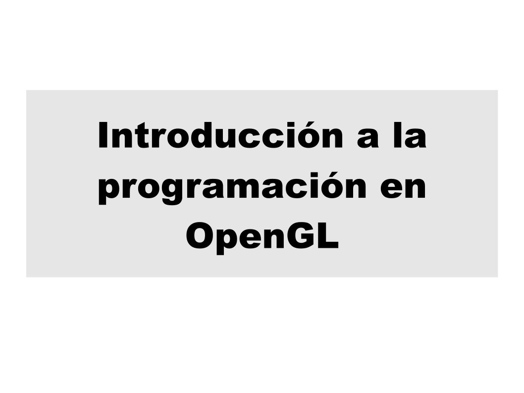 Imágen de pdf Introducción a la programación en OpenGL