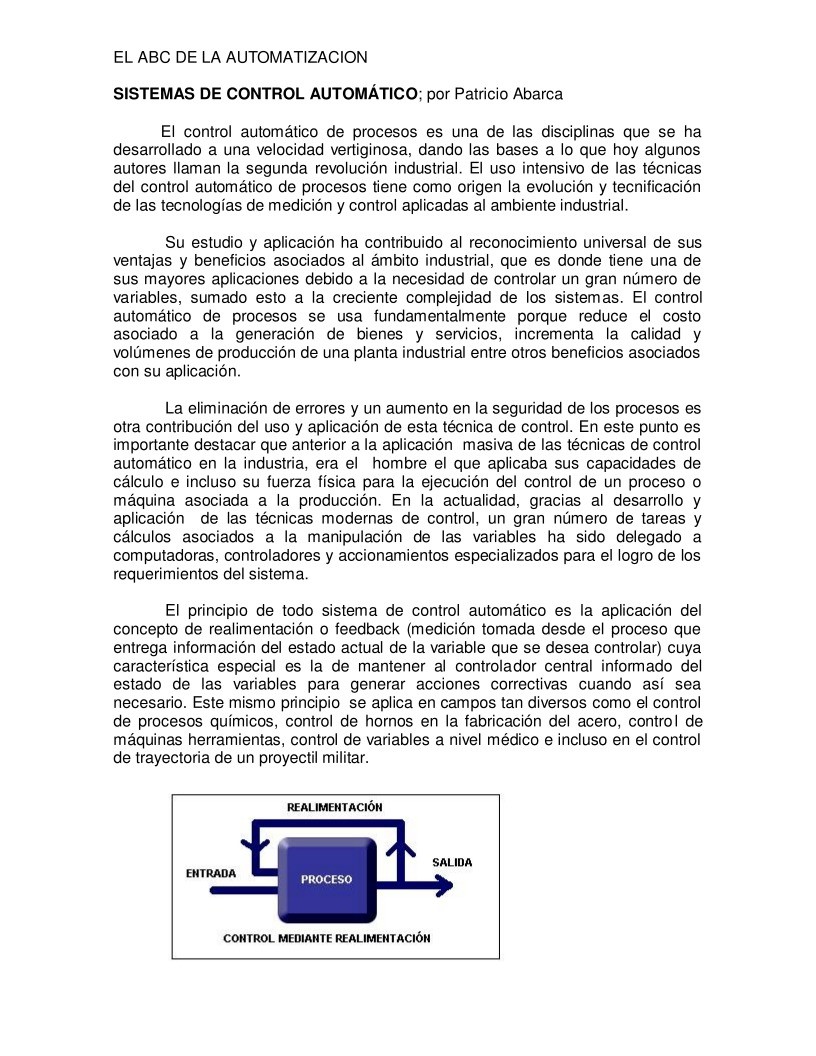 Imágen de pdf Sistemas de control automático - El ABC de la automatización