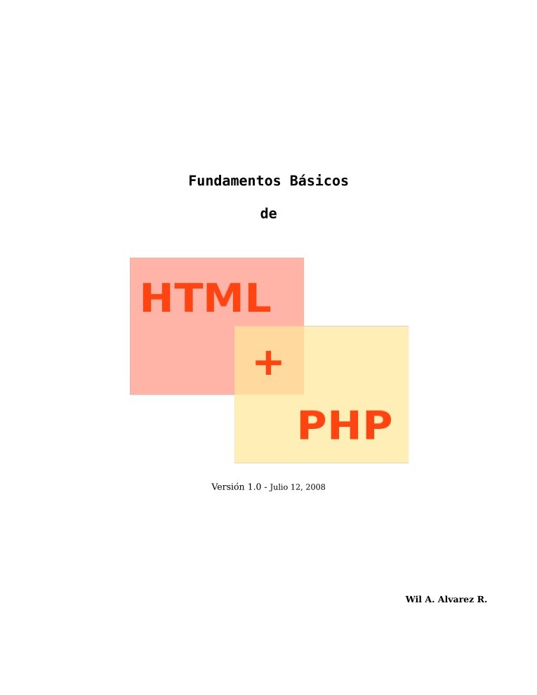 Imágen de pdf Fundamentos Básicos de HTML + PHP