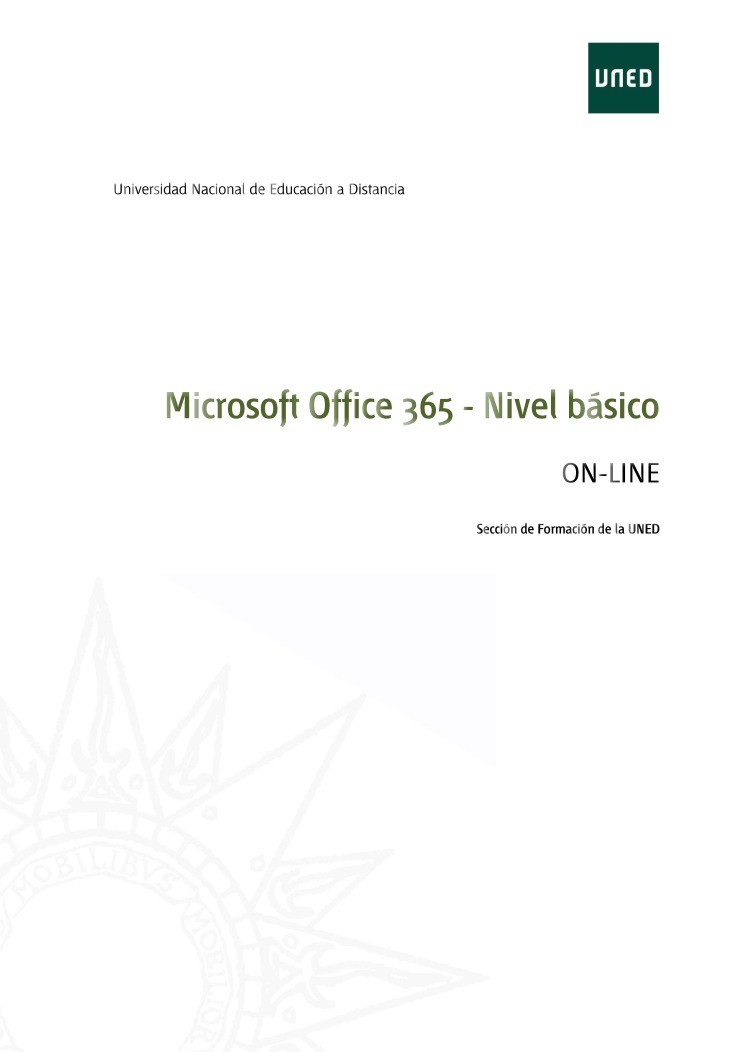 PDF de programación - Microsoft Office 365 - Nivel básico