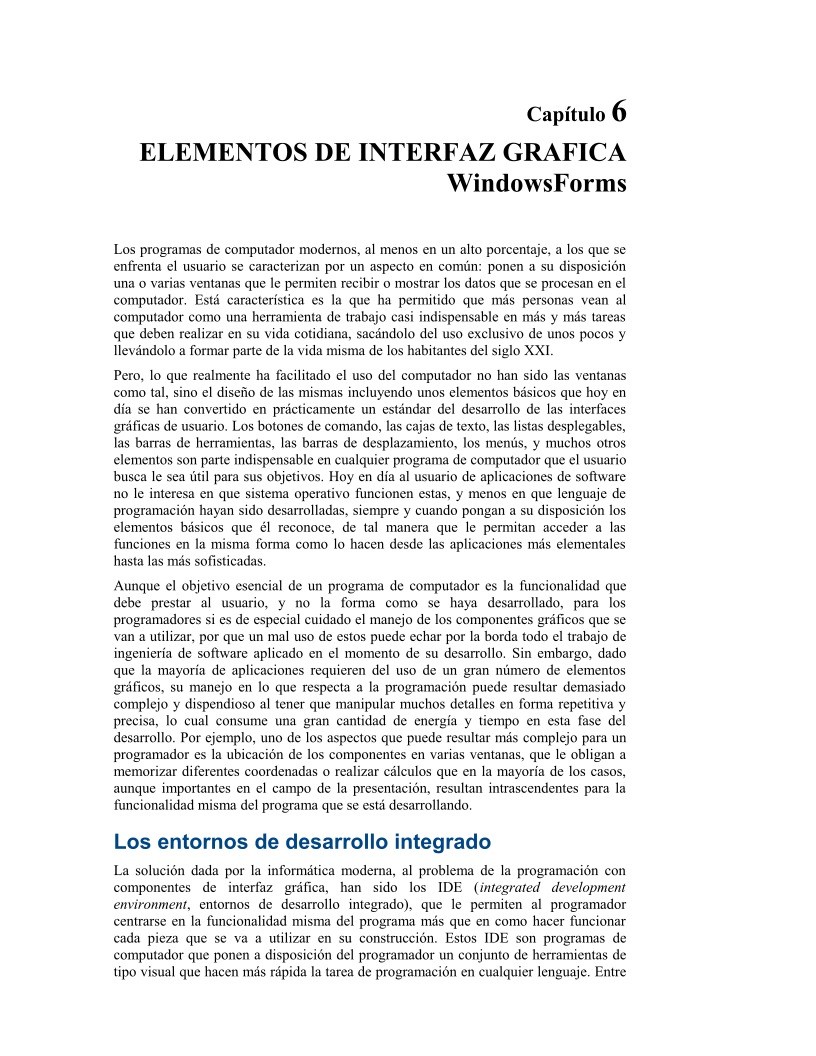 Imágen de pdf Programación con C# - Capítulo 6 - Elementos de interfaz gráfica