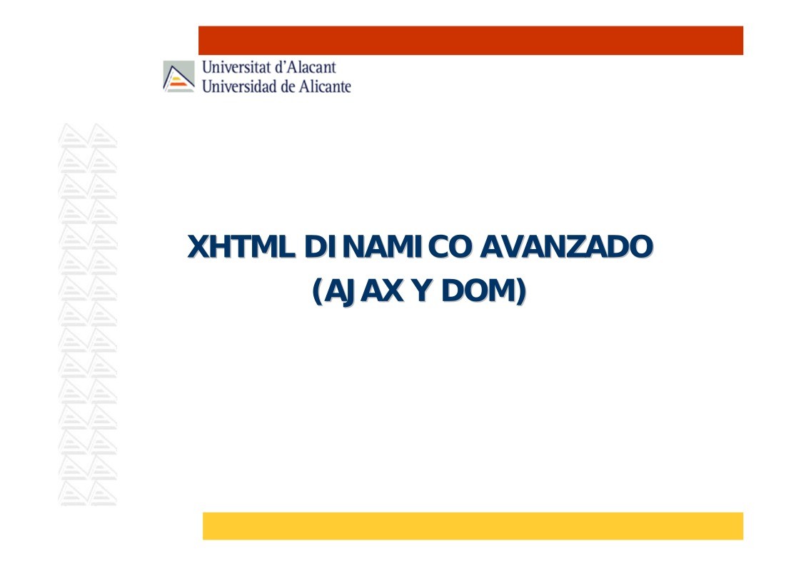 Imágen de pdf XHTML Dinámico avanzado (AJAX y DOM)