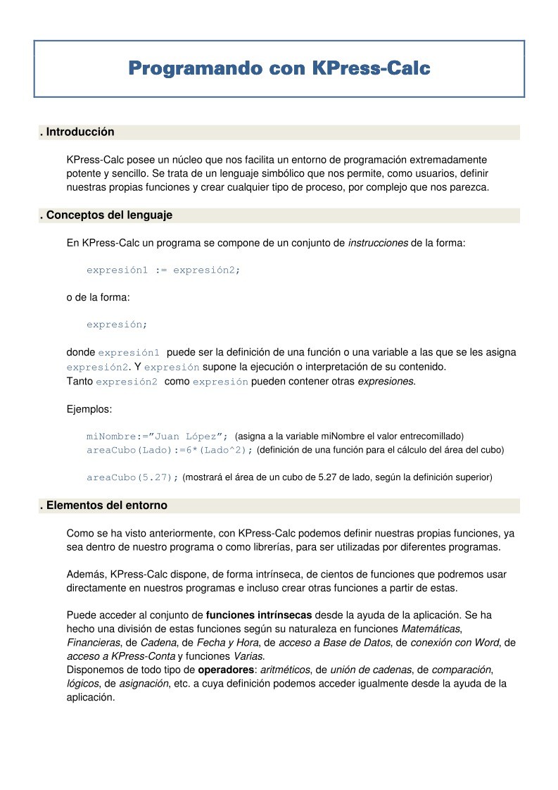 Imágen de pdf Programando con KPress-Calc