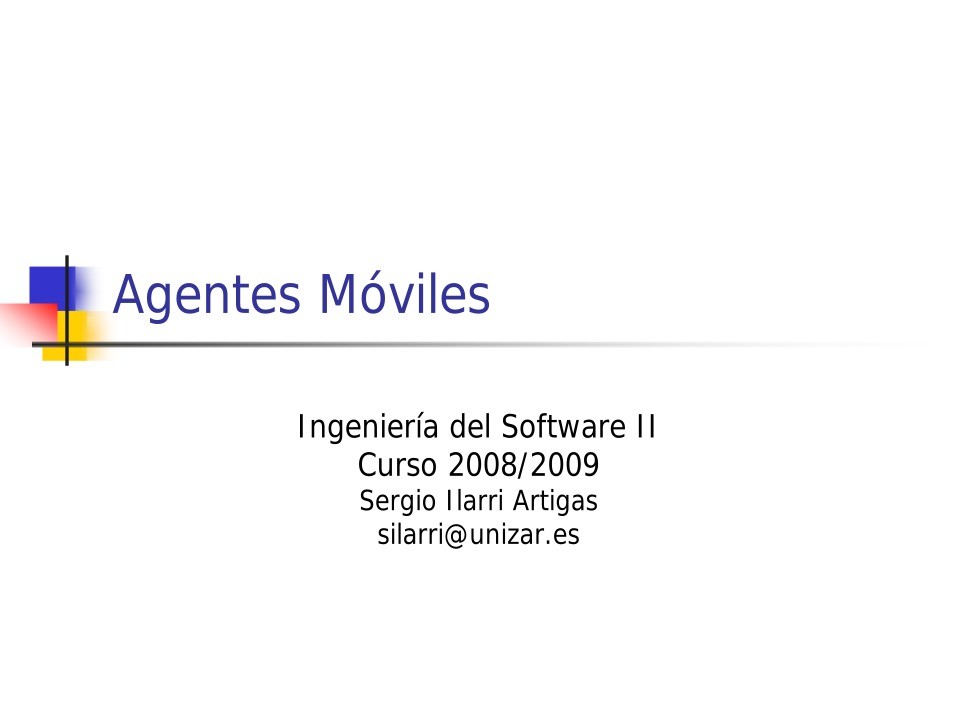 Imágen de pdf Agentes Móviles - Ingeniería del Software II
