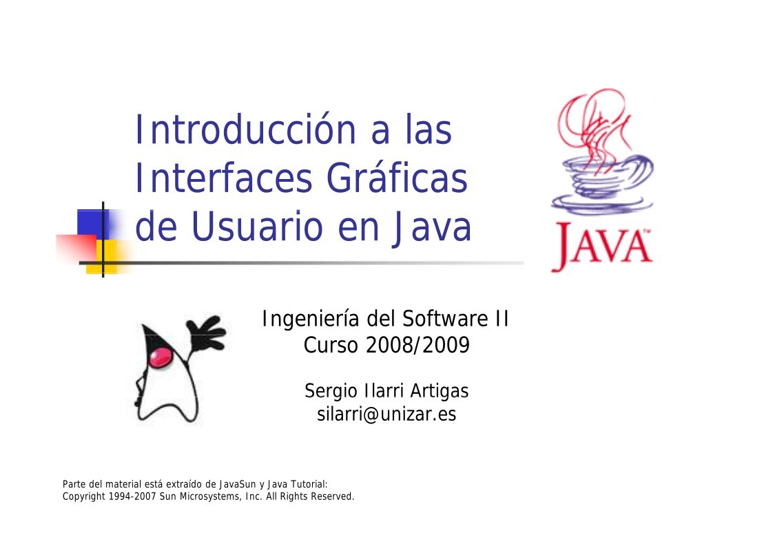 Imágen de pdf Introducción a las Interfaces Gráficas de Usuario en Java