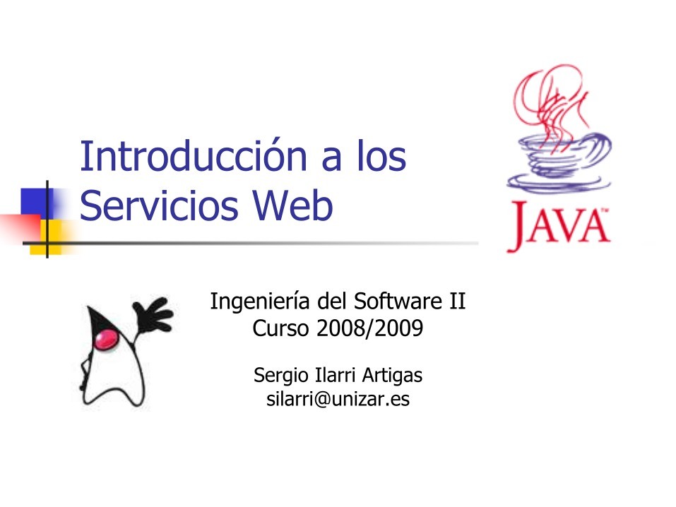 Imágen de pdf Introducción a los Servicios Web - Java