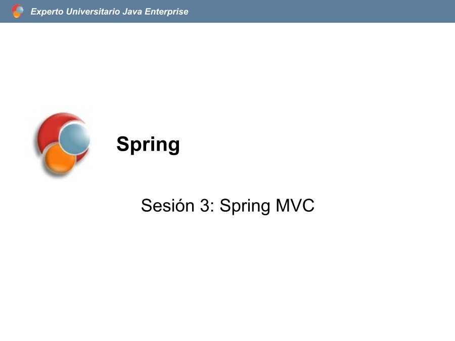 Imágen de pdf Sesión 3: Spring MVC